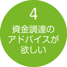 資金調達のアドバイスが欲しい