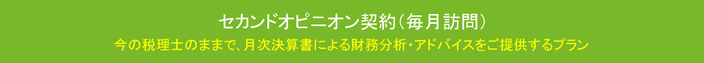 セカンドオピニオン契約（毎月訪問）